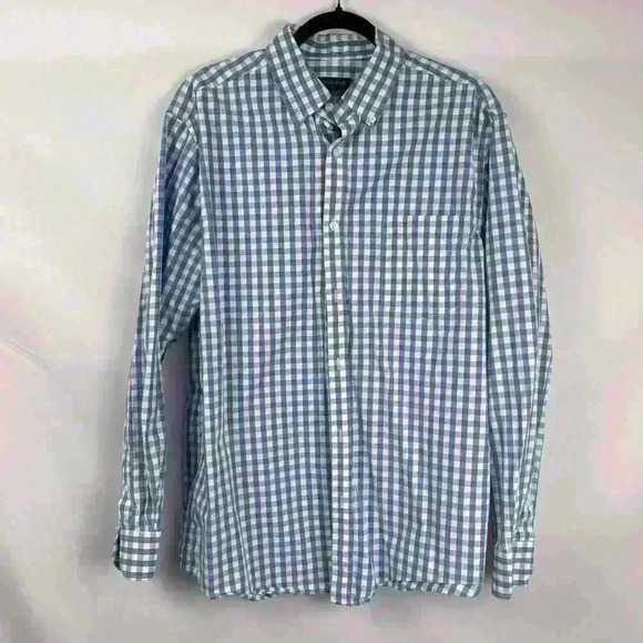 Casual Plaid Button Down fall winter outdoors preppy camping - Picture 2 of 6